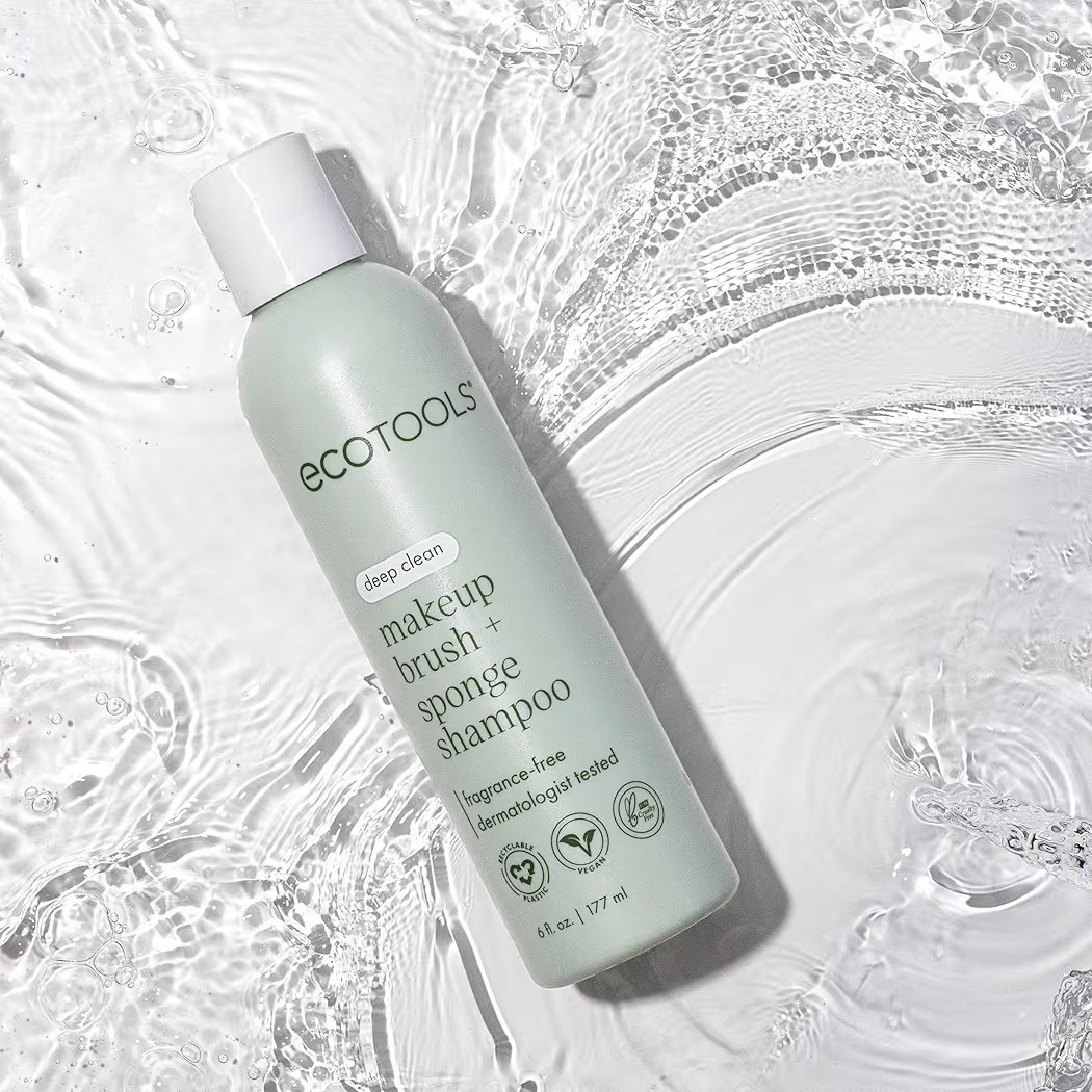 EcoTools Makeup Brush + Sponge Shampoo, Fragrance-Free Brush Cleanser, 8 fl. oz./236 ml. | Amazon (US)