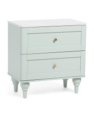 24x14x25 Stone Top 2 Drawer End Table | Marshalls