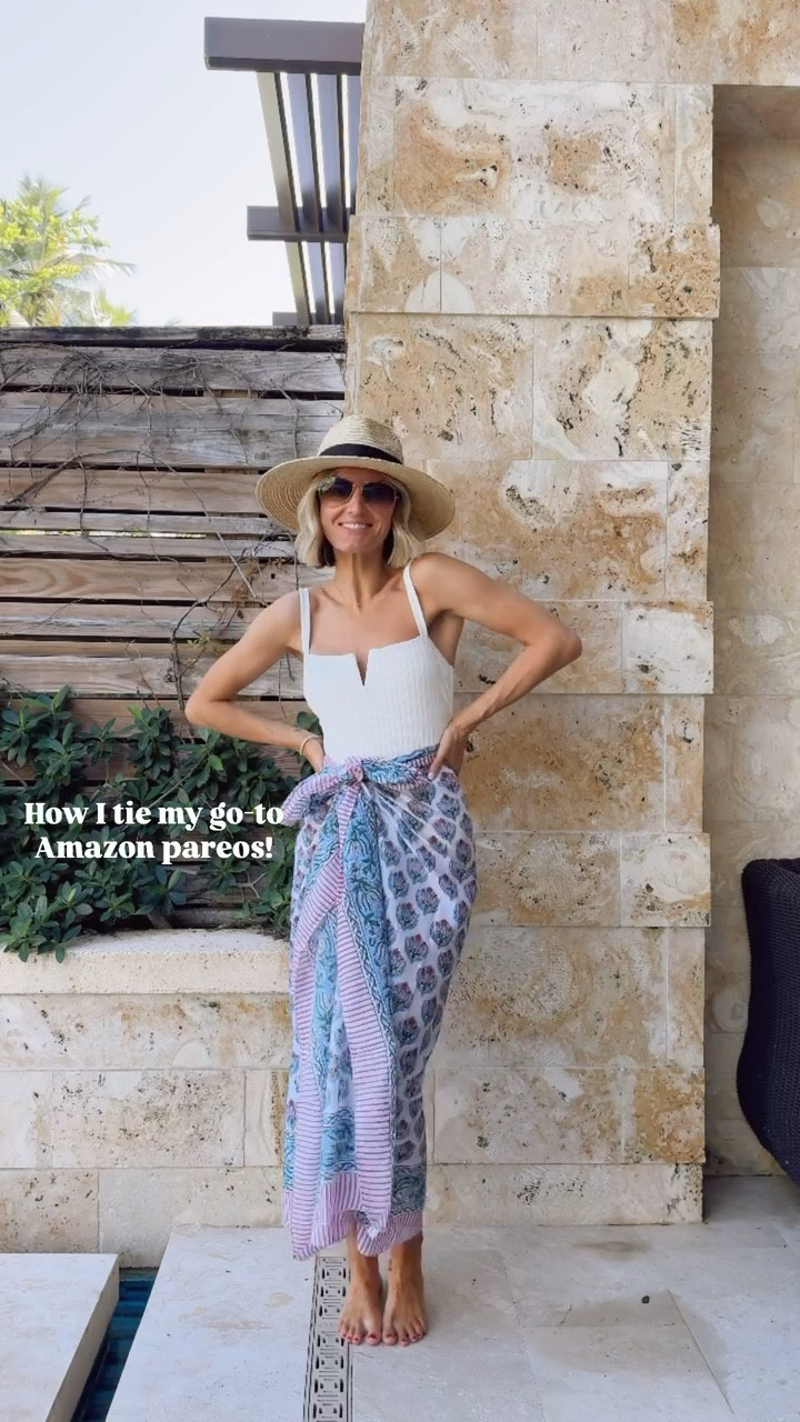 My favorite pareo I have in so many different patterns/colors! This is one way I love to tie it to make it a cover up! 

Loverly Grey, pareo, sarong, vacation finds, resort wear, Amazon, cover up 

#LTKTravel