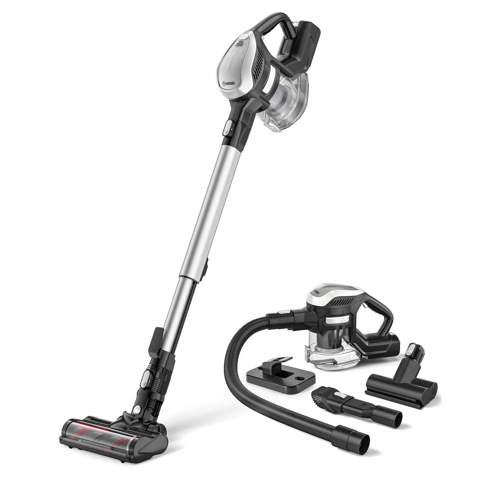 Moosoo Lightweight Stick Vacuum Cleaner 25Kpa Cordless Vacuum for Pet Hair, Carpet, Hard Floor - ... | Walmart (US)