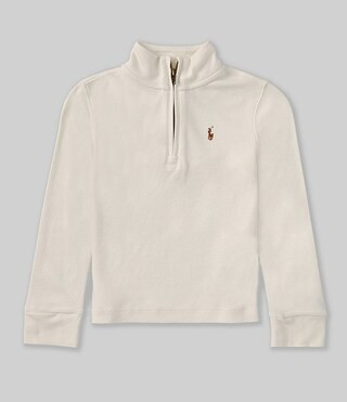 Polo Ralph Lauren Little Boys 2T-7 Long Sleeve Quarter-Zip Interlock Pullover | Dillard's | Dillard's