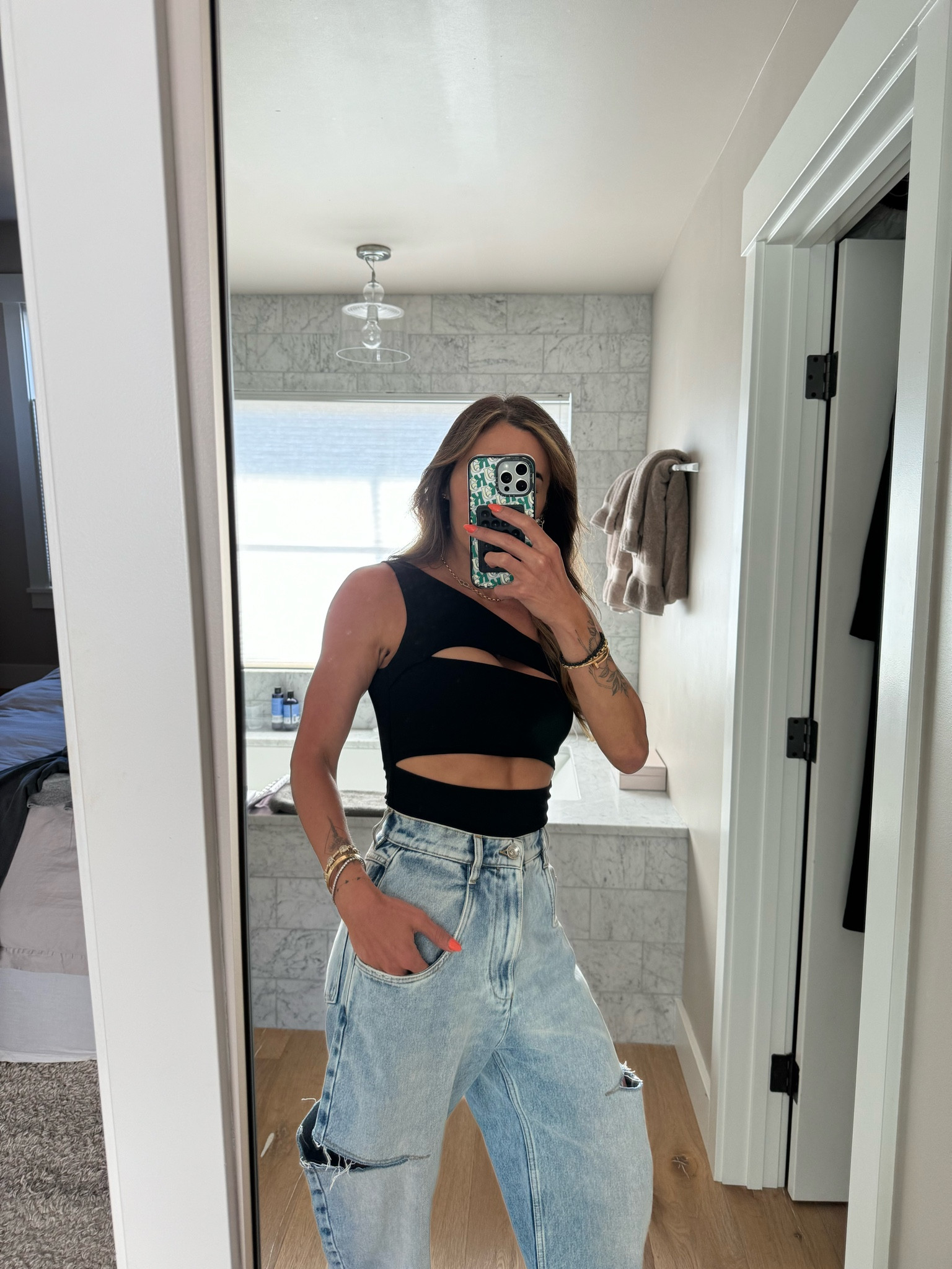 Friday ootd! Love this bodysuit from revolve! 🖤

#LTKStyleTip #LTKFindsUnder100 #LTKxAF