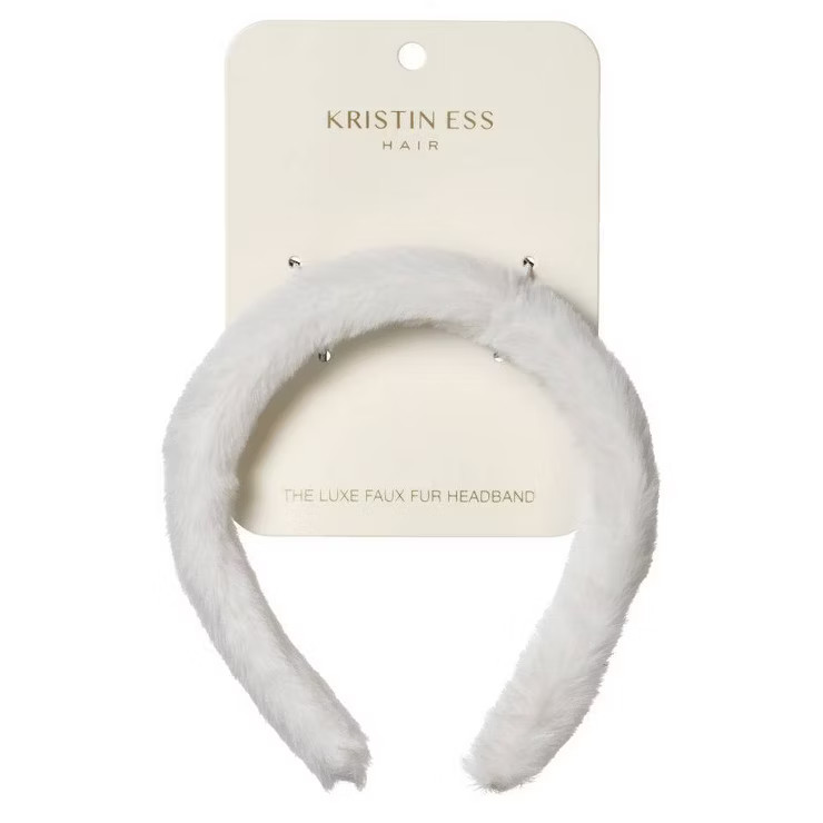 Target/Beauty/Hair Care‎Shop all Kristin EssKristin Ess Faux Fur Headband - WhiteOut of stock i... | Target