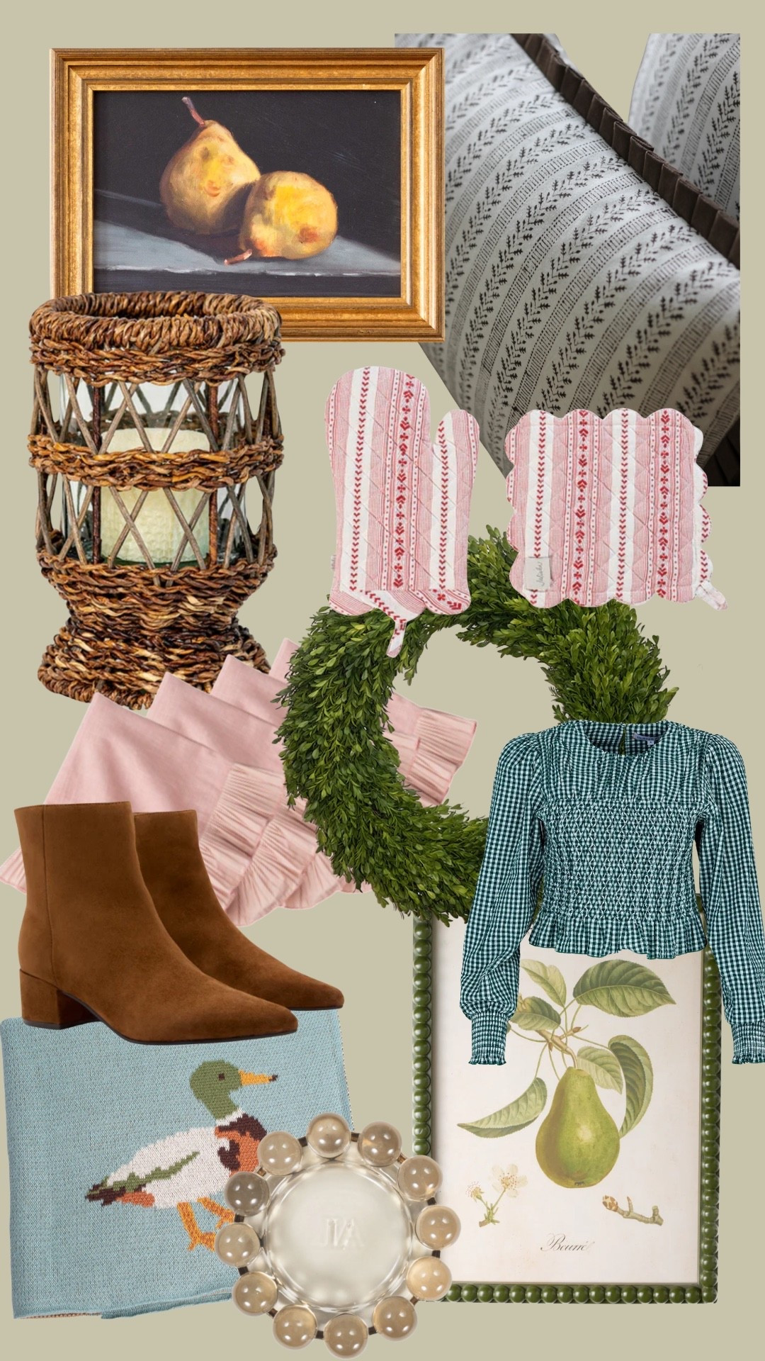 All the fall things for your home and closet 

Candles home decor boots wreaths artwork cozy blanket pillows