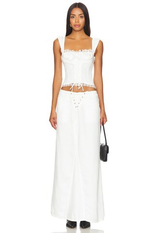 Palmer Corset in Porcelain | Revolve Clothing (Global)