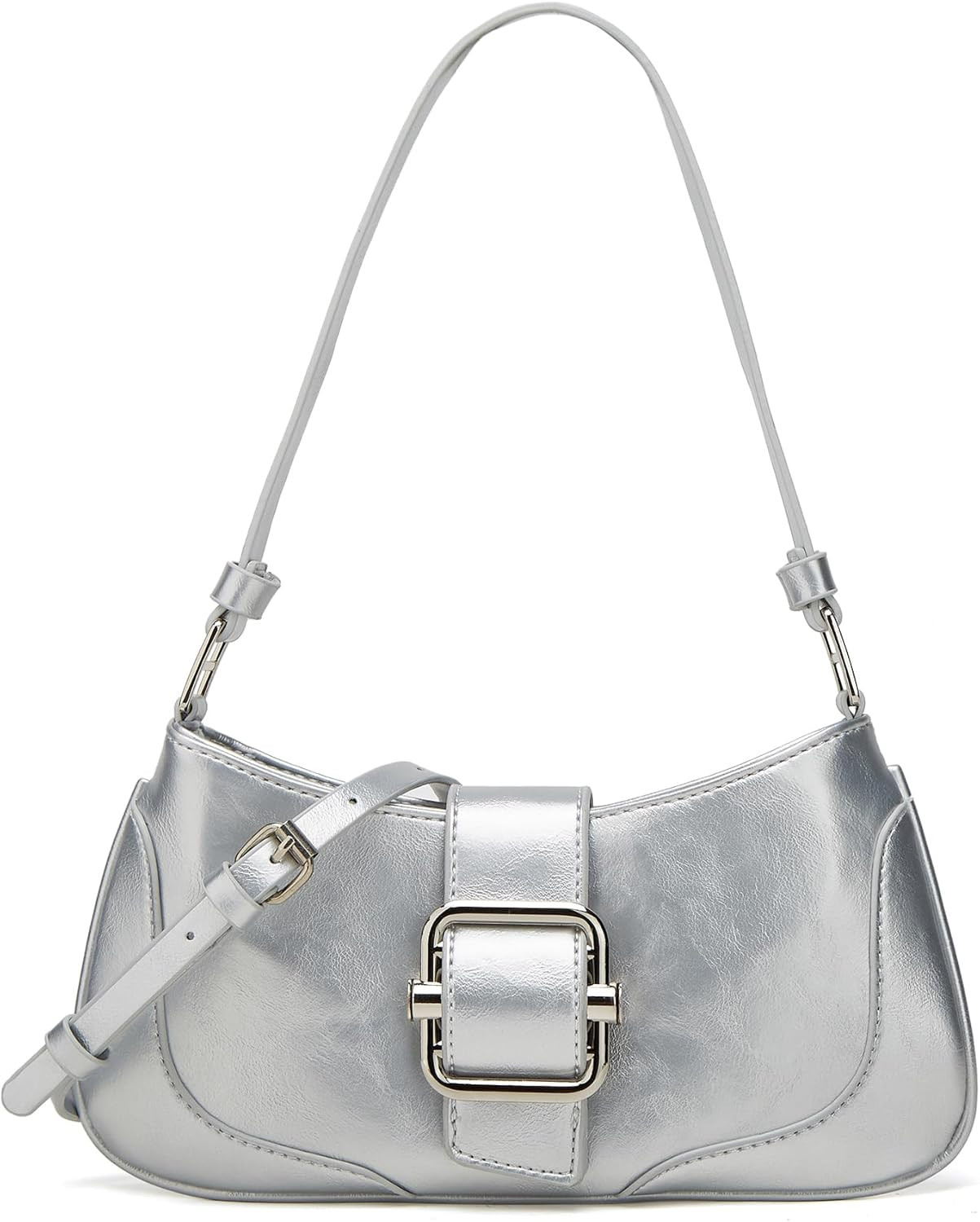 Crossbody Shoulder Bag for Women Chic Hobo Tote Handbag Mini Clutch Purse PU Leather Messenger Ba... | Amazon (US)