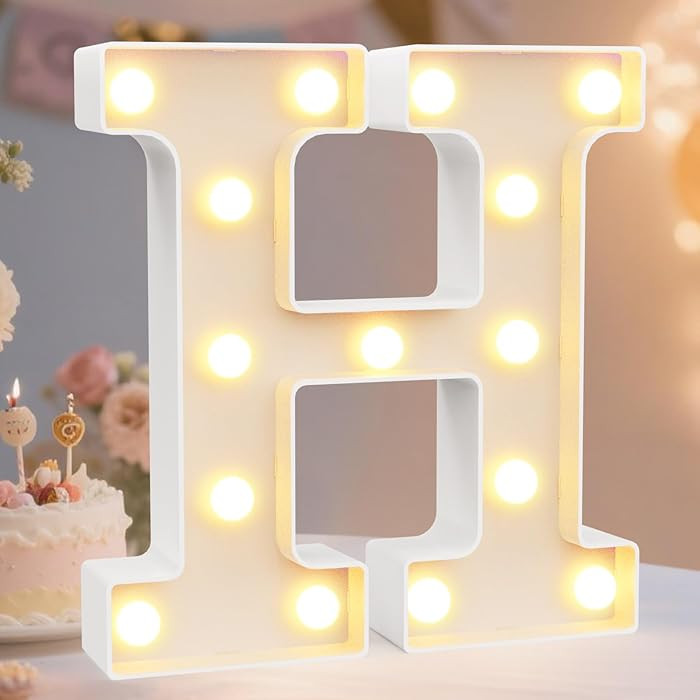 Pooqla LED Marquee Letter Lights Sign, Light Up Alphabet Letter for Home Party Wedding Decoration... | Amazon (US)