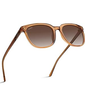WearMe Pro Polarized Classic Retro Flat Square Unisex Sunglasses | Amazon (US)