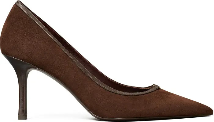 Tory Burch Double T Buckle Pointed Toe Pump (Women) | Nordstrom | Nordstrom