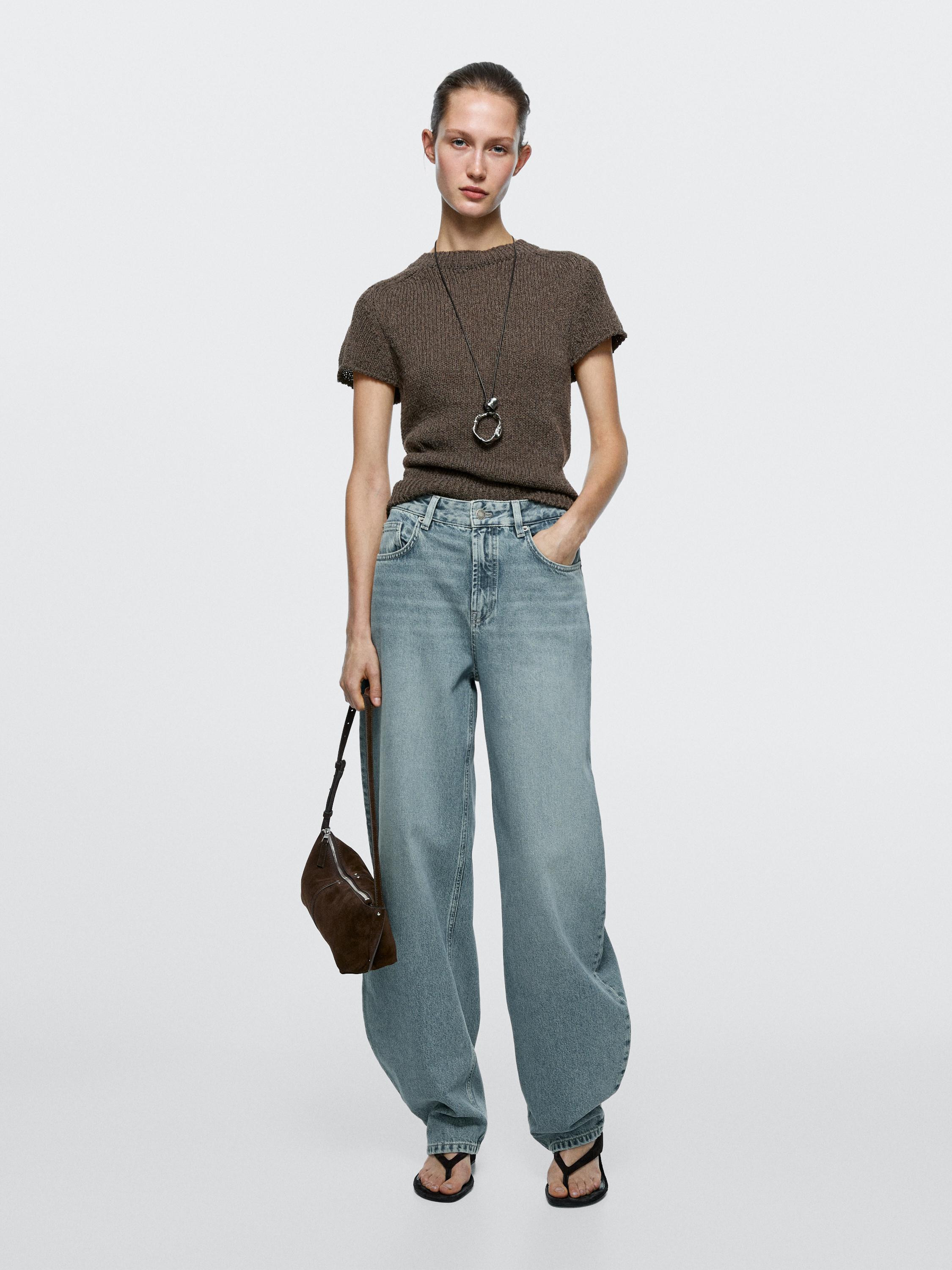 High-waist barrel fit jeans | Massimo Dutti UK