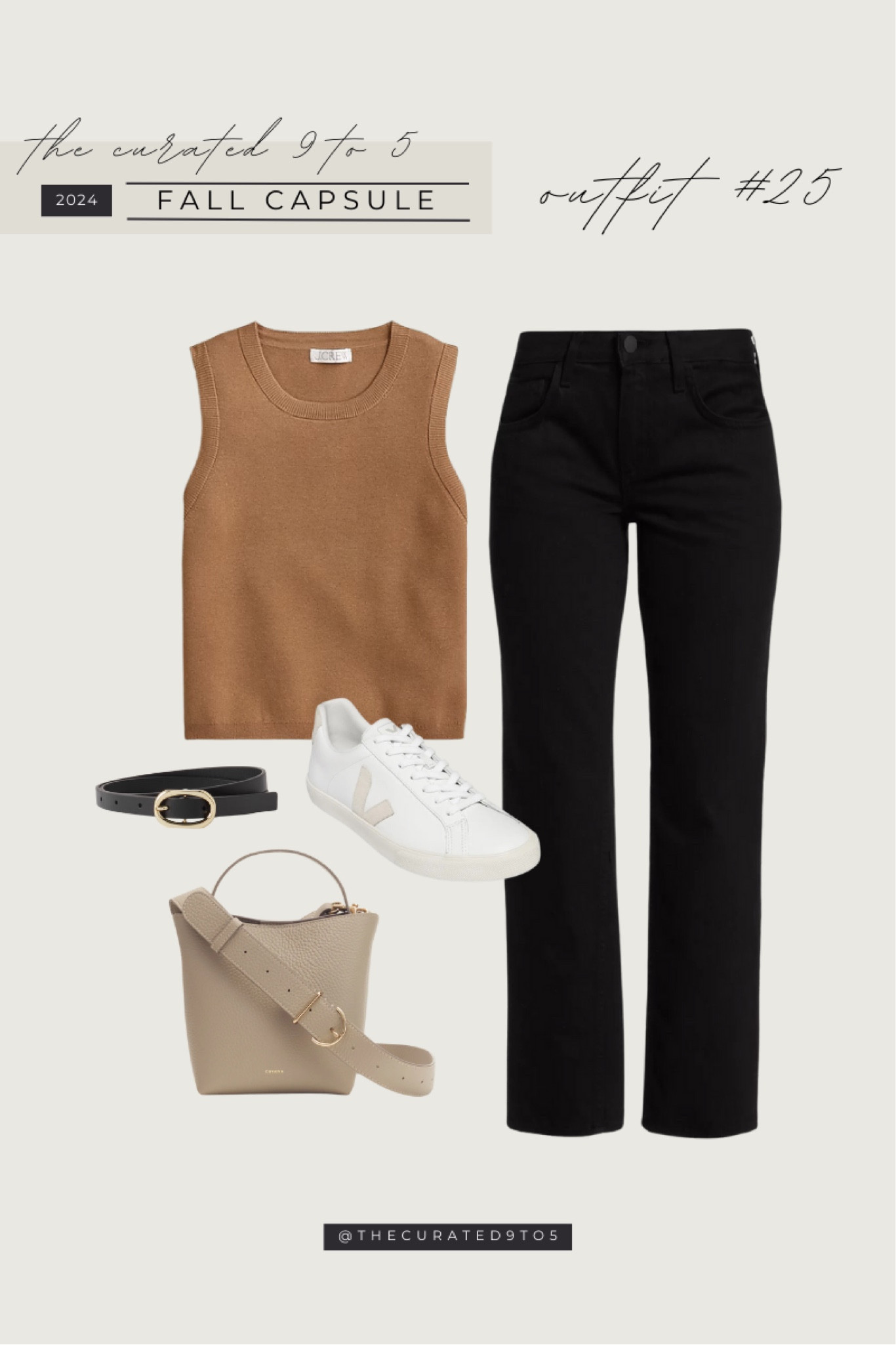 TC9T5 2024 Fall Capsule | Outfit #25

Fall outfit, fall style, fall capsule, black denim, black jeans, bucket bag, sweater tank, sweater vest, J.crew, bucket bag, skinny leather belt

#LTKFallSale #LTKSeasonal #LTKStyleTip