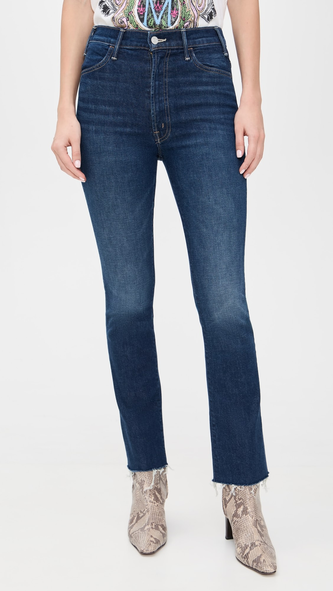 The Hustler Flood Fray Jeans | Shopbop