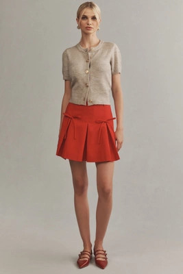 Find Me Now Mini Bow Skirt | Anthropologie (US)