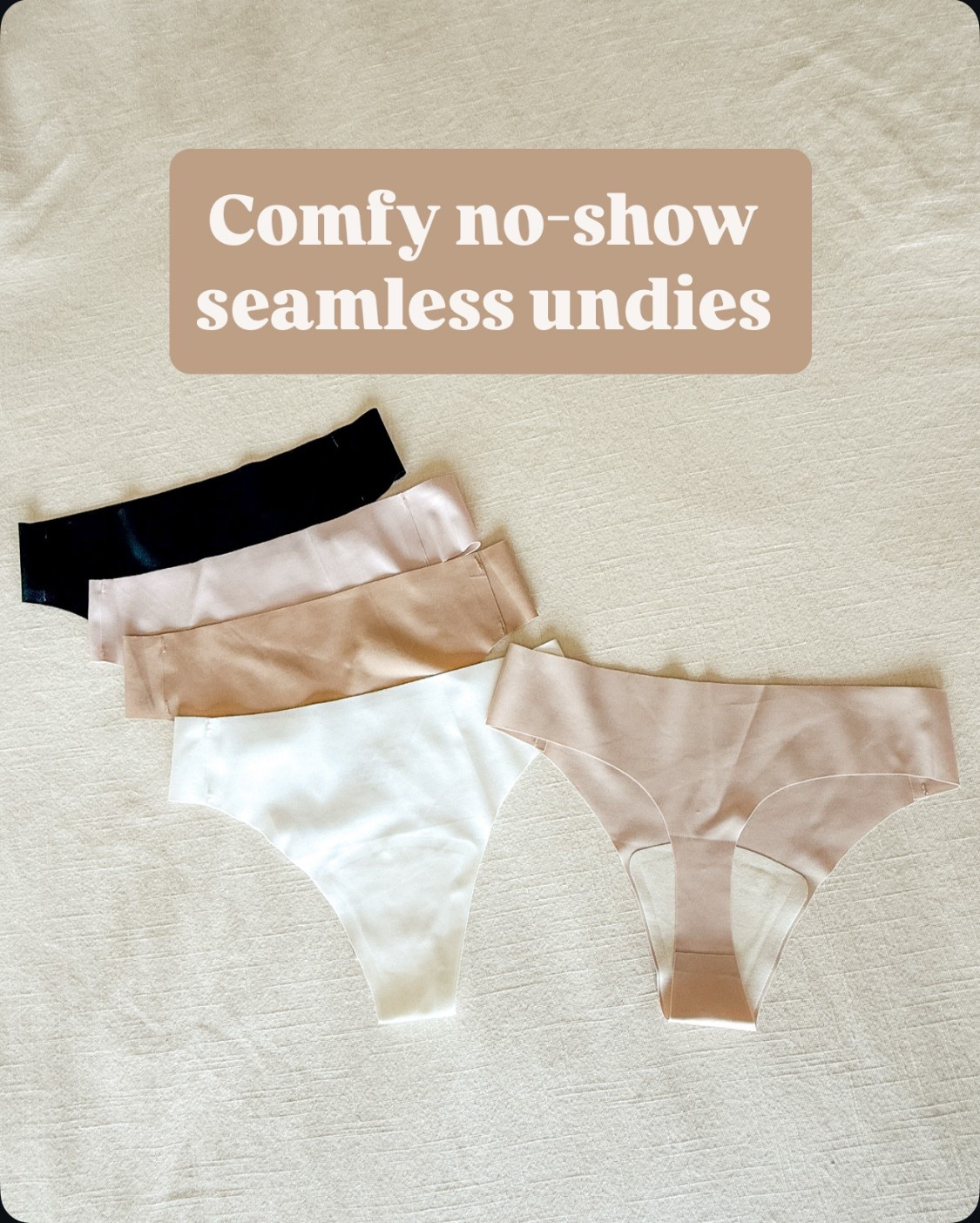 Amazon no show seamless undies. runs tts. I wear a size small. for ref: I'm 5'1", 108lbs.

#LTKStyleTip #LTKFindsUnder50 #LTKOver40