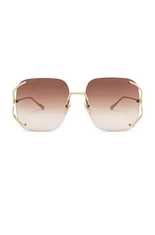 Gucci Rectangle Fork in Shiny Gold, Ivory & Brown Gradient from Revolve.com | Revolve Clothing (Global)
