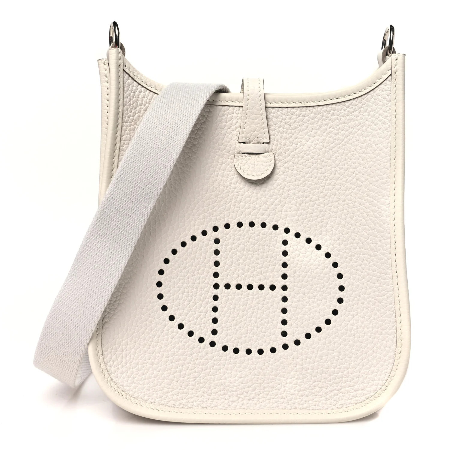 Taurillon Clemence Amazone Evelyne TPM New White | FASHIONPHILE (US)