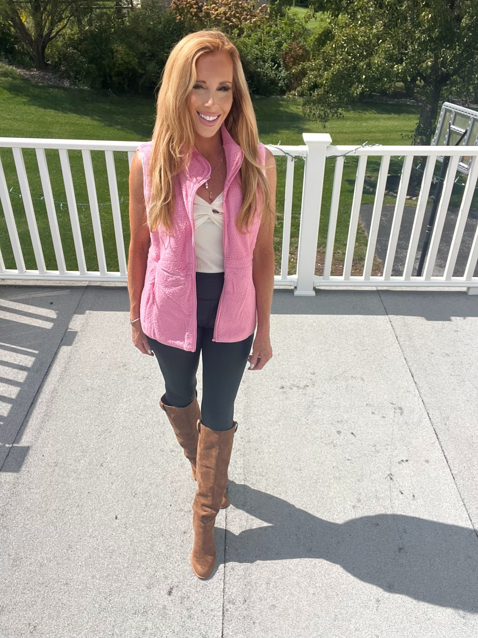 Cozy cute sherpa fleece pink vest 🩷

#LTKdayinmylife #LTKootd #LTKmomlife