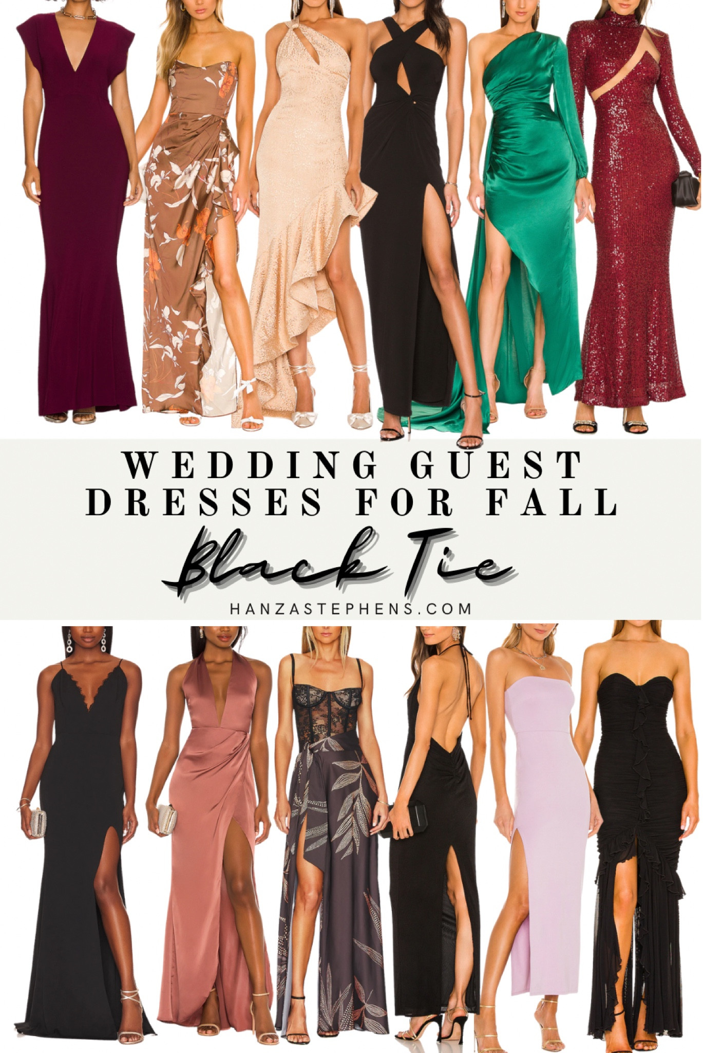 Black tie wedding guest dresses for fall and winter seasons 

#LTKHoliday #LTKwedding #LTKSeasonal
