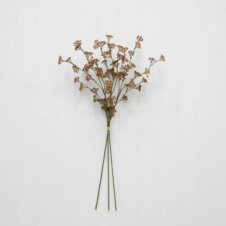 Better Homes & Gardens 33"H Artificial Indoor Dried Rice Stems Fall Bundle, Set of 3 | Walmart (US)