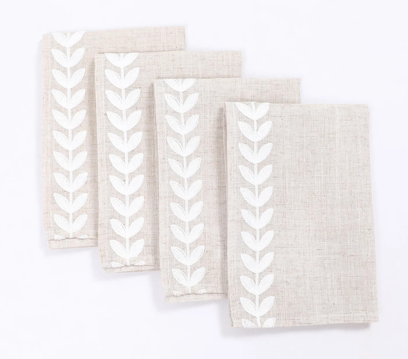 Edison Park Embroidered Square Napkin (Set of 4) | Wayfair North America