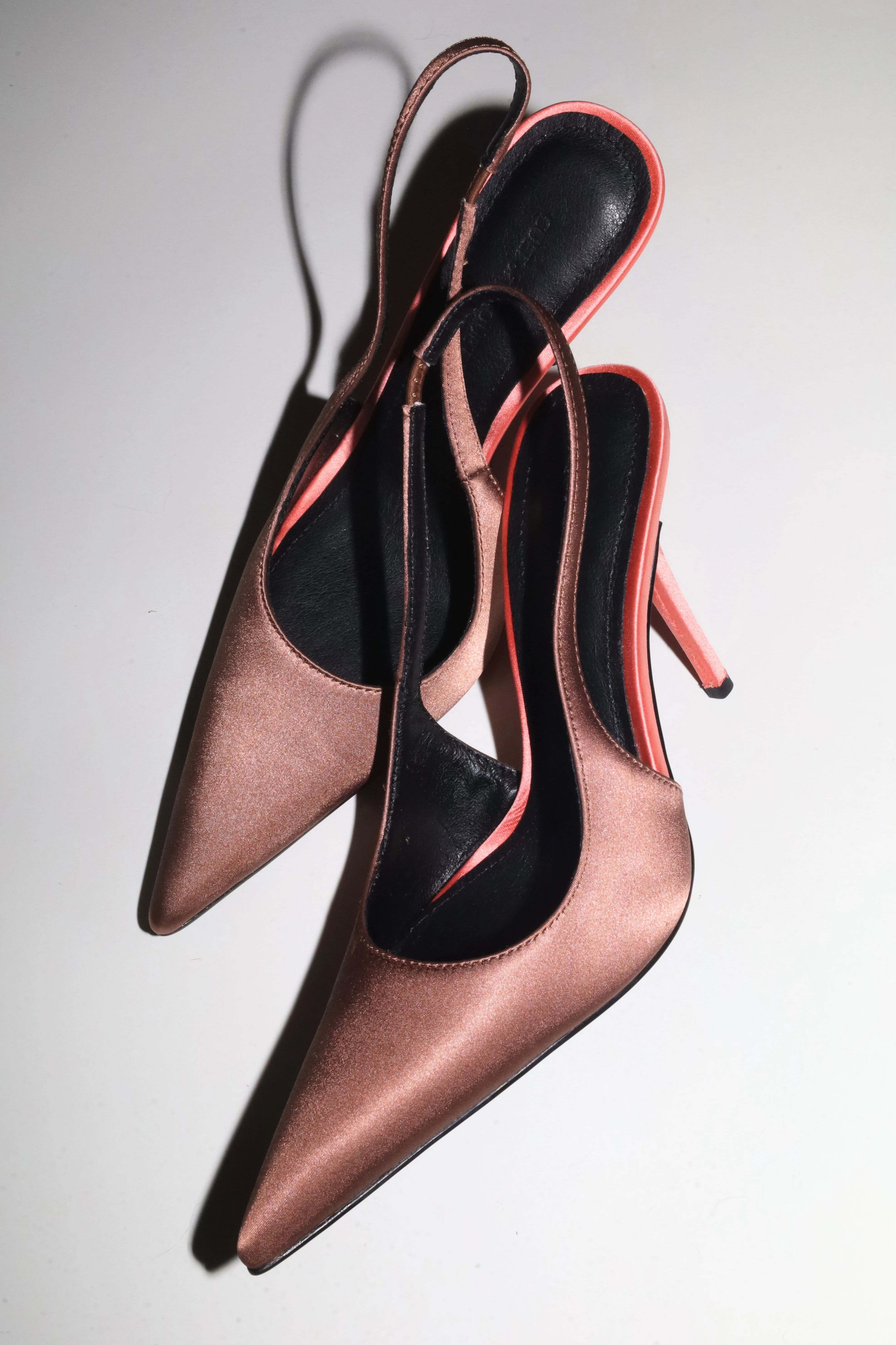Kylie Brown Satin Slingback 105 mm | CULT OF COQUETTE