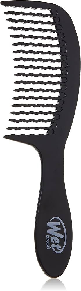 Wet Brush Detangling Comb, Black - Wide Tooth Hair Detangler with WaveTooth Design That Gently an... | Amazon (US)