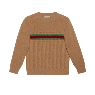 Children's wool sweater with Web | Gucci (US)