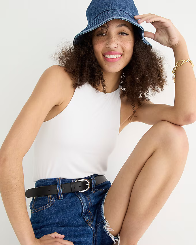 FormKnit high-neck cutaway tank top | J. Crew US