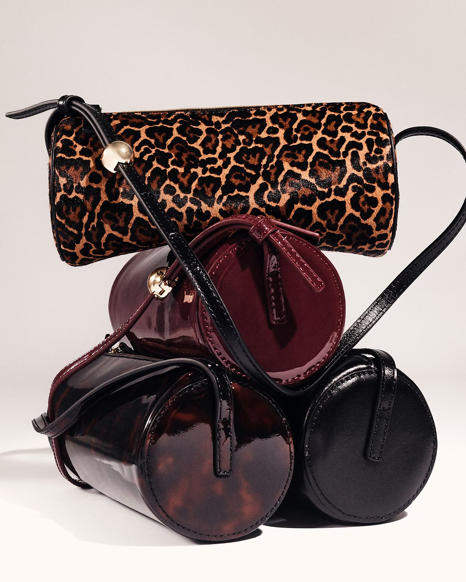 Bordeaux bag in tortoise print leather | J. Crew US