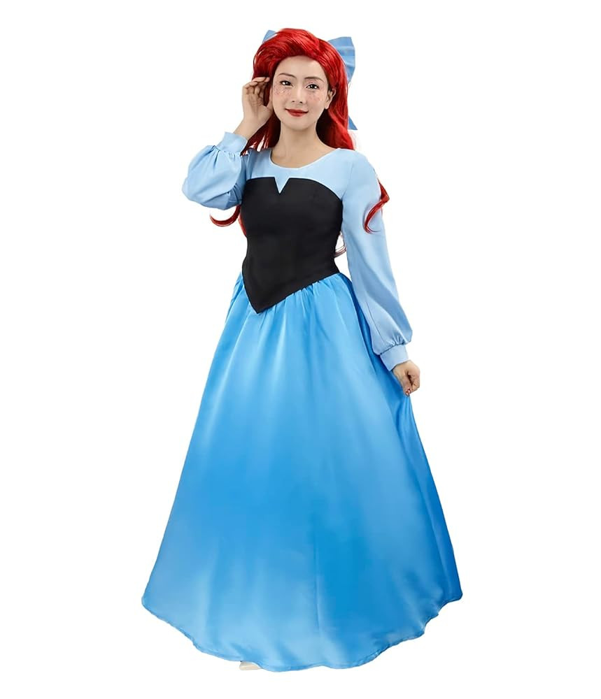 Naywig Mermaid Princess Dress Ariel Costume Halloween Party Cosplay Birthday Dress Up For Women | Amazon (US)