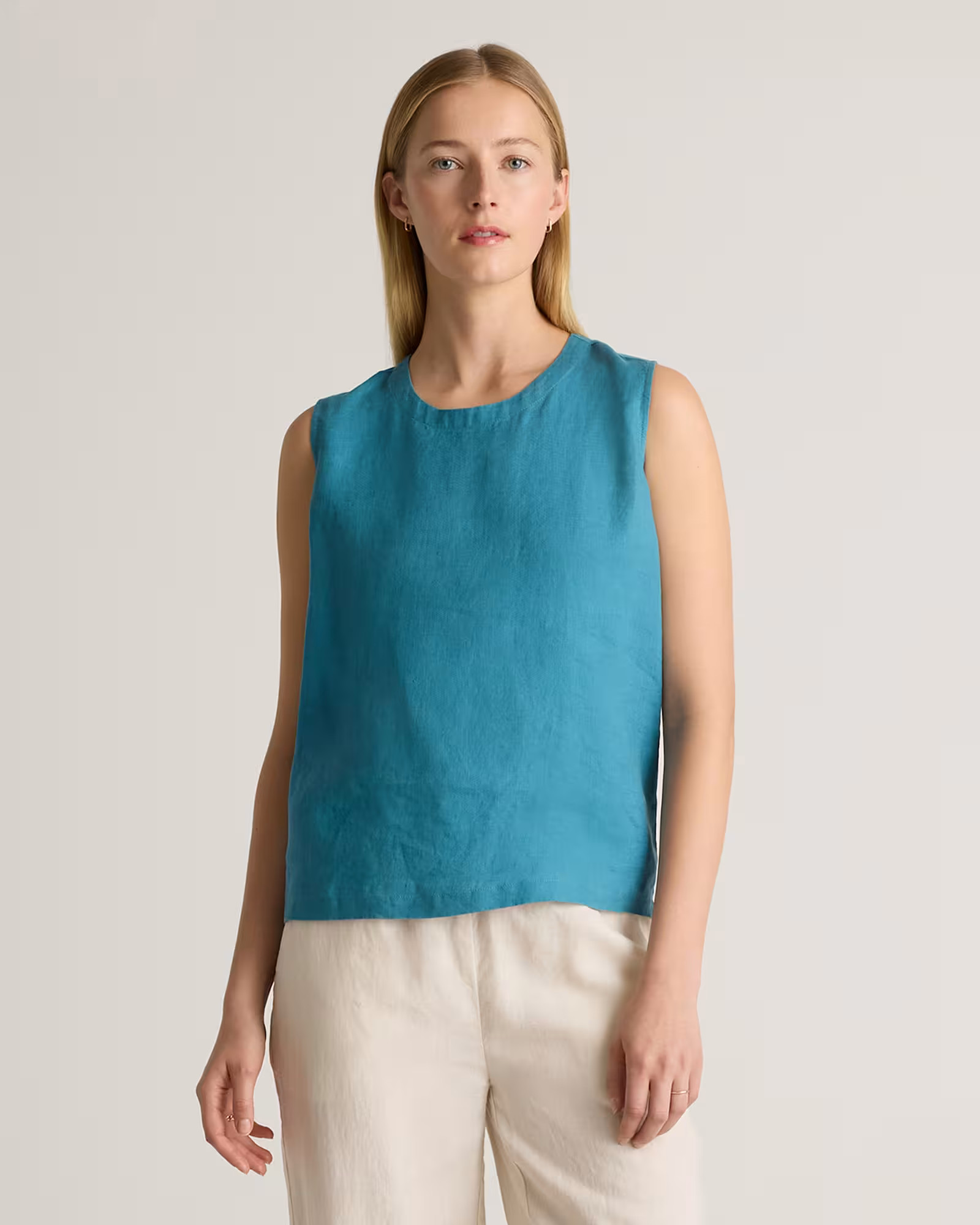 100% European Linen Tank | Quince