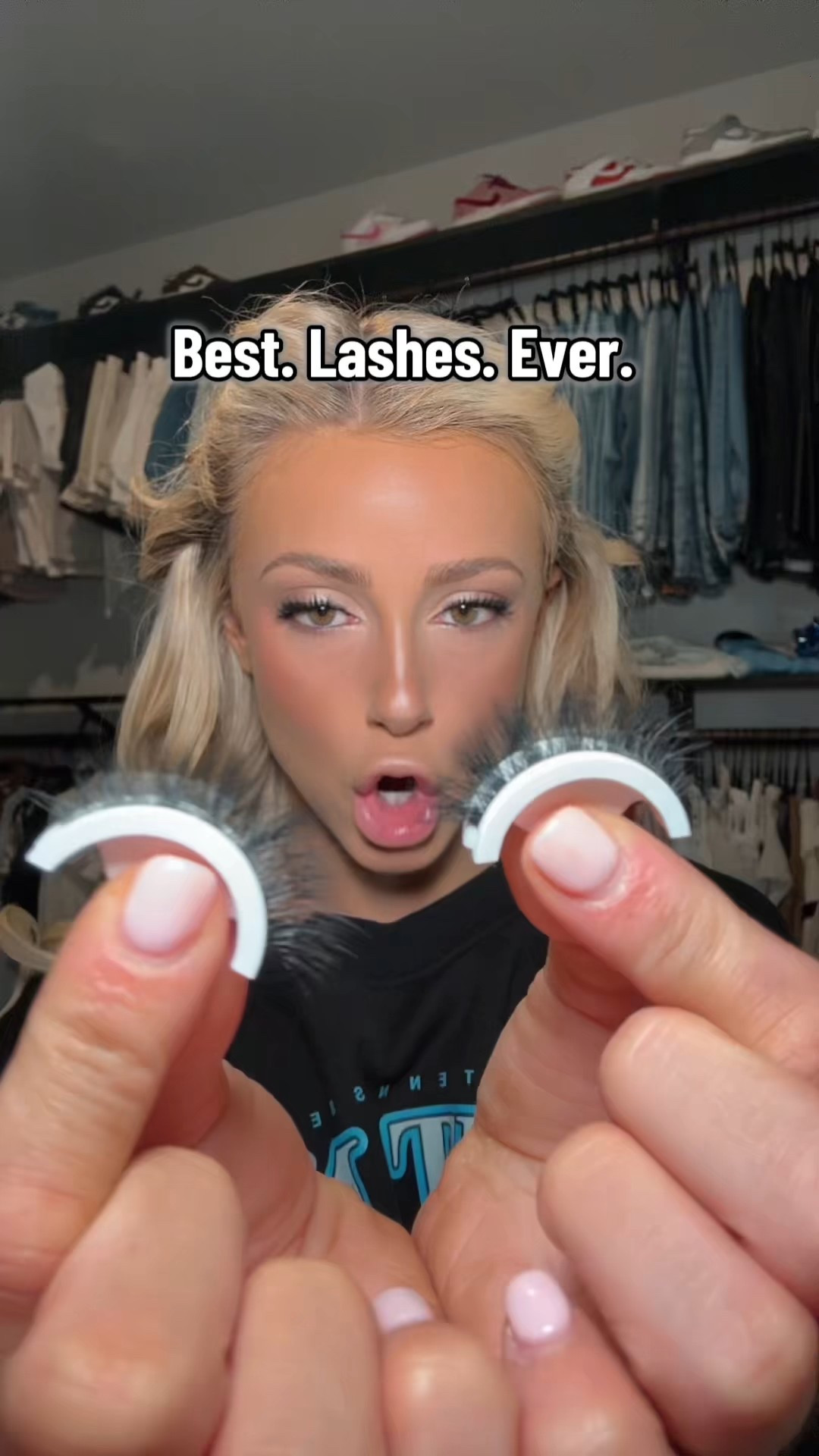 The only way I can put lashes on 