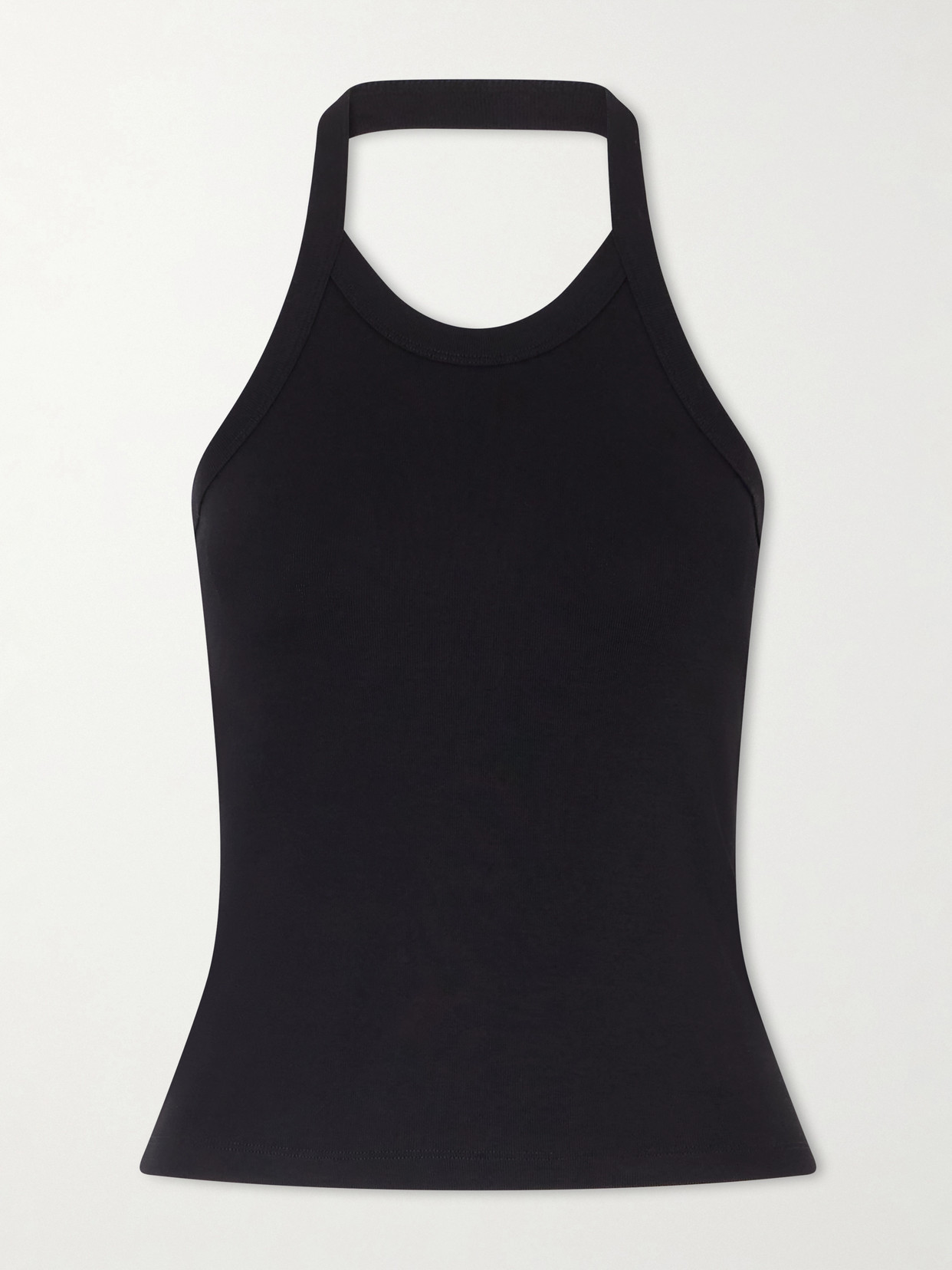 FLORE FLORE - Angie Organic Cotton-jersey Halterneck Tank - Black | NET-A-PORTER (UK & EU)