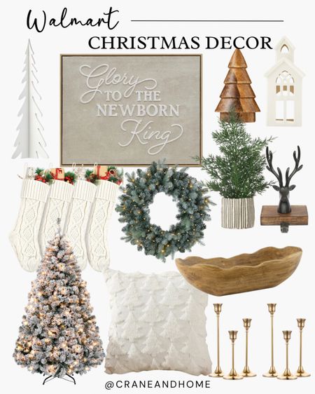 Walmart Christmas Decor, Neutral Christmas, Winter Decor, seasonal, Holiday, Affordable Christmas Decor, Budget Christmas Decor, Black Friday, Cyber Week, Christmas Tree, Wall Art, Pillow, Candle Sticks, Pottery Barn Dupe, Studio McGee Dupe, Stockings, Reindeer

#LTKCyberWeek #LTKHoliday #LTKhome