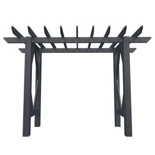 VITA 85 in. x 130.50 in. Wood Craftsman Arbor-VA68895 - The Home Depot | The Home Depot