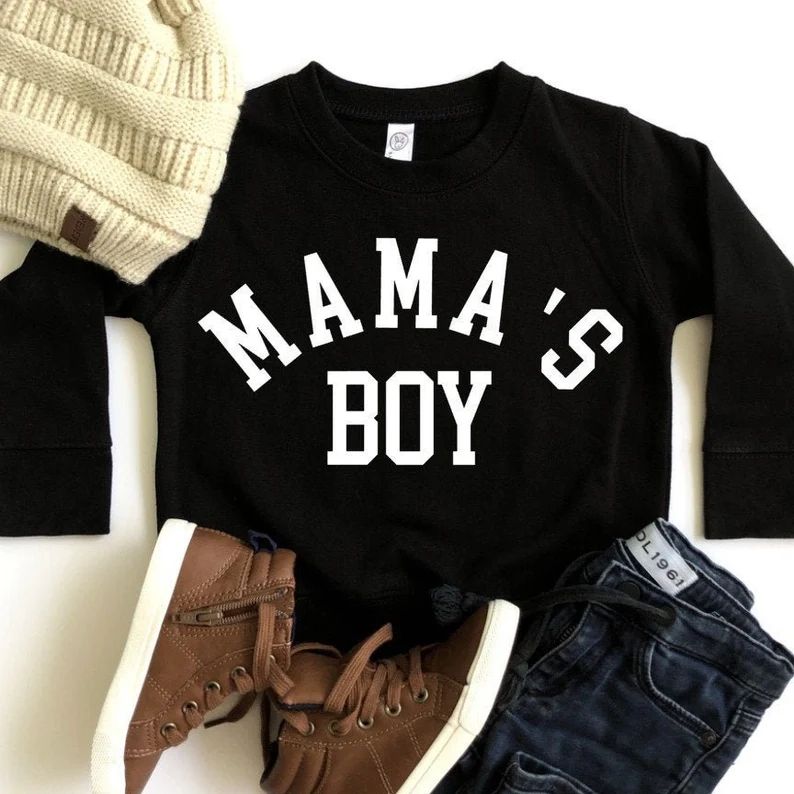 MAMA'S BOY Sweatshirt  Mama's BOY Shirt  Toddler Boy | Etsy | Etsy (US)
