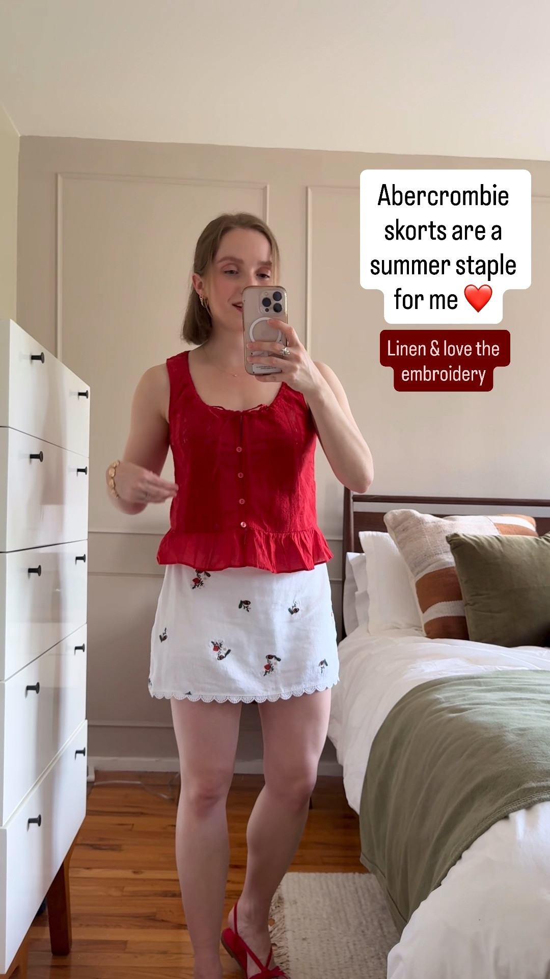 Abercrombie linen skort on sale wearing xs curve love 20% off +15% w/ SUITEAF

#LTKootd #LTKSaleAlert #LTKPetite
