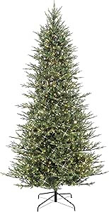 Puleo International 9 Foot Pre-Lit Slim Balsam Fir Artificial Christmas Tree with 800 Clear Light... | Amazon (US)