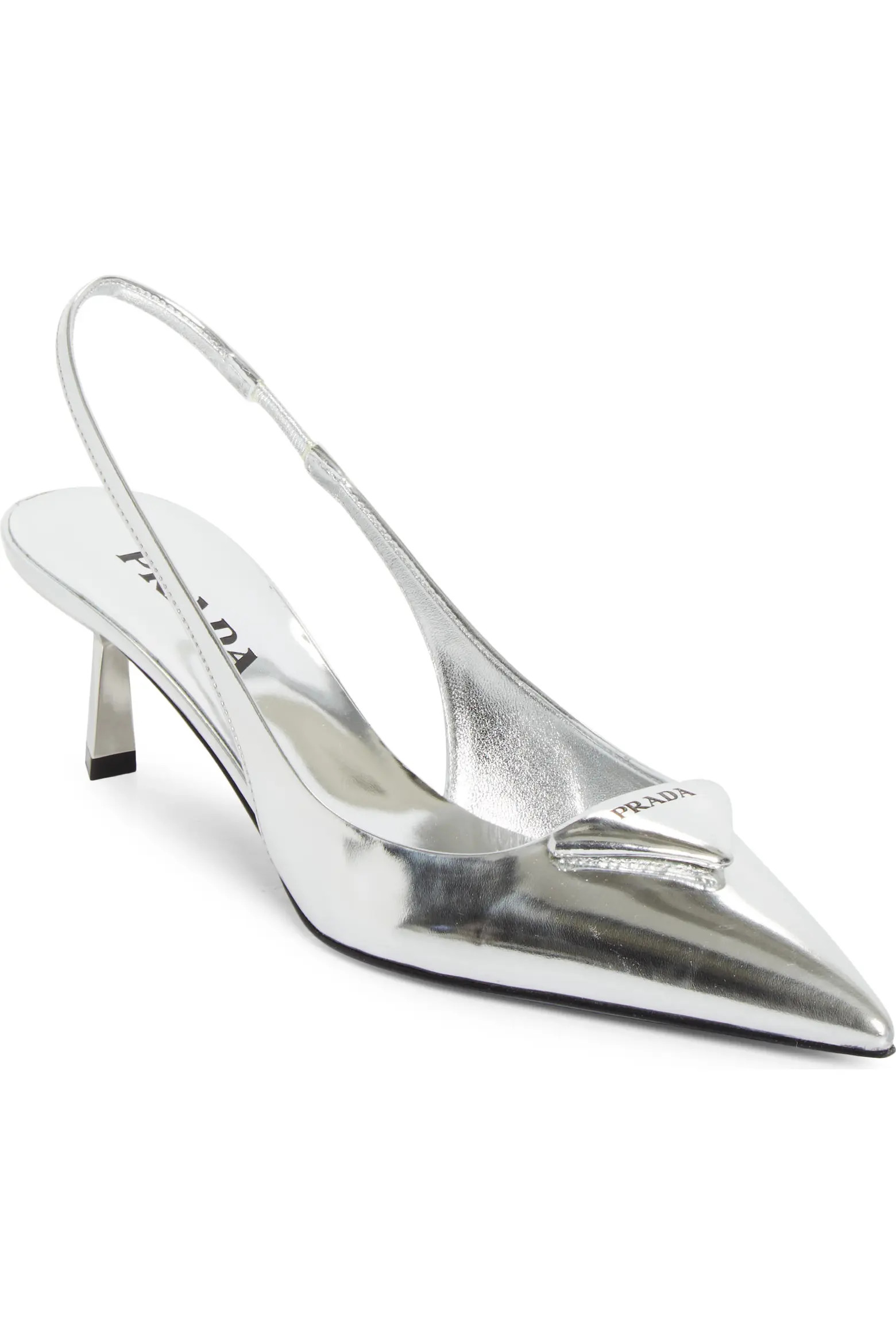 Modellerie Pointed Toe Metallic Kitten Heel Slingback Pump (Women) | Nordstrom | Nordstrom