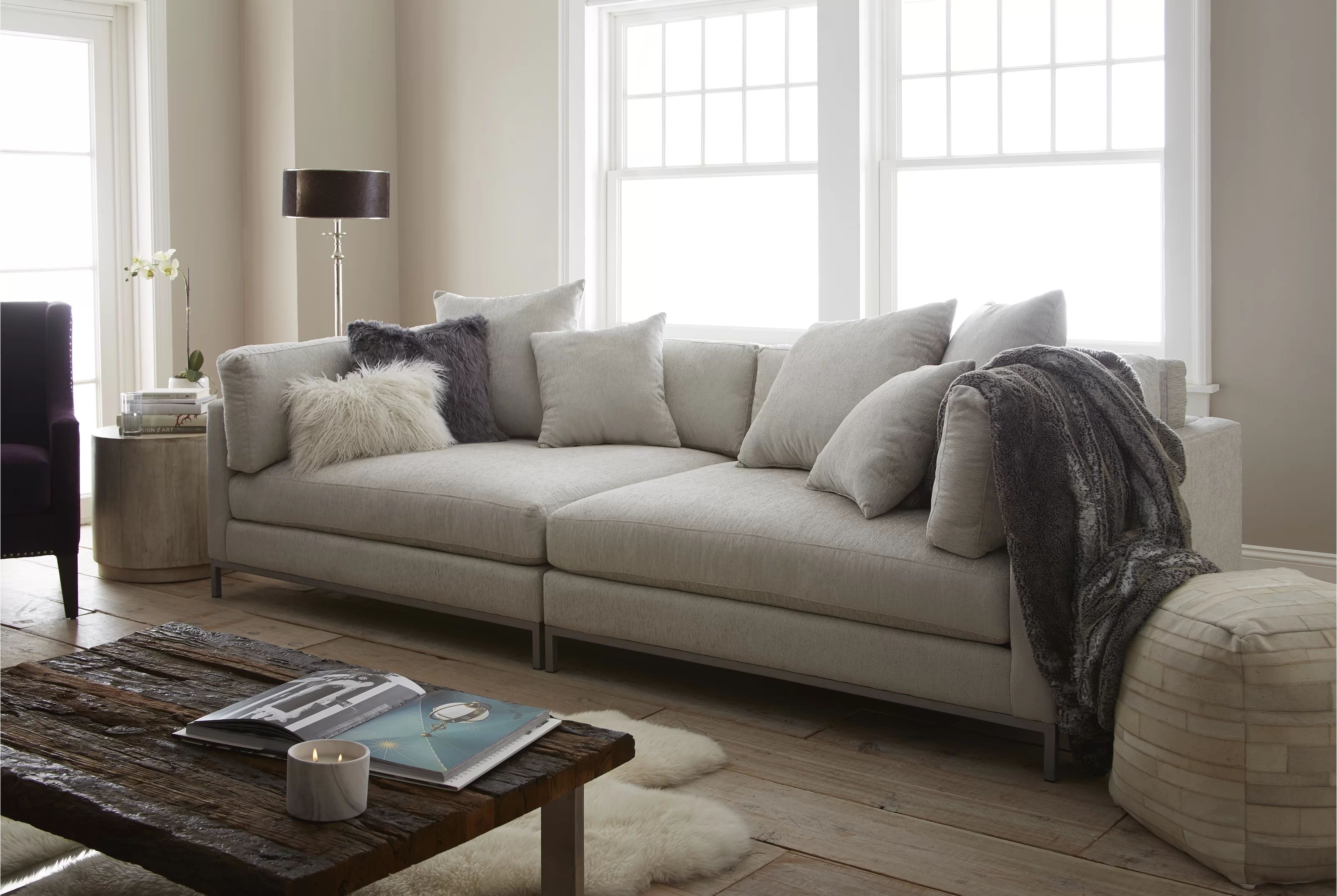 Veda 118'' Square Arm Sofa | Wayfair North America