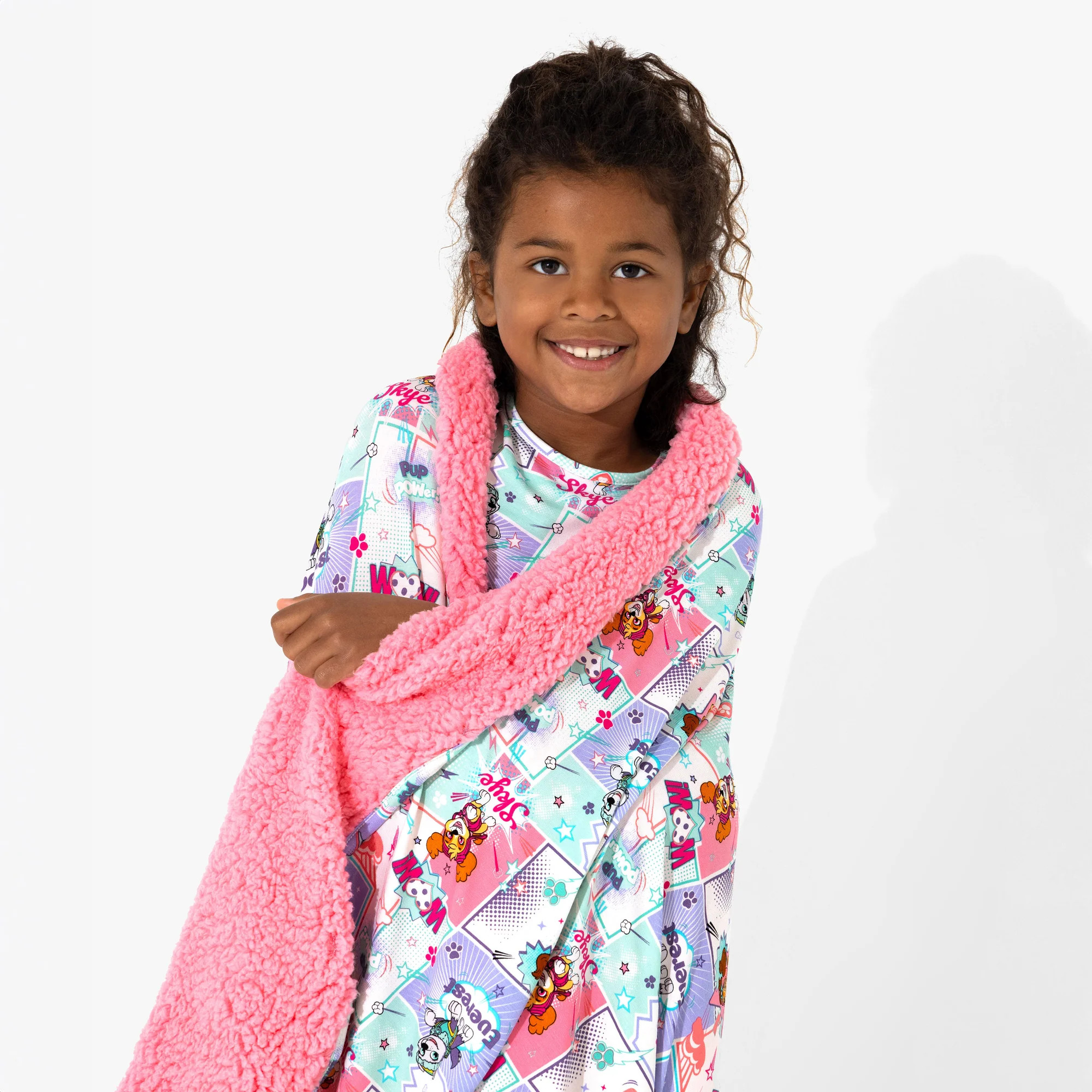 PAW Patrol: Comic Girl Pups Bamboo Sherpa Blanket | Bellabu Bear