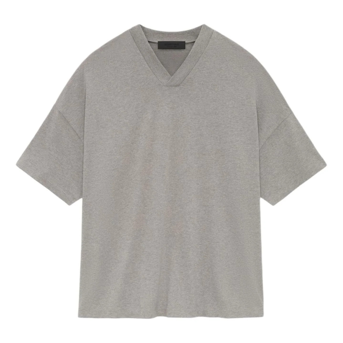 Fear of God Essentials SS24 V Neck T-shirt 'Heather Grey' | KICKS CREW