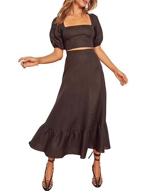 Reformation Yucca Linen Two Piece | David Jones | David Jones (Australia & New Zealand)