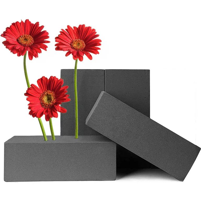 FUNSTITUTION Floral Foam Blocks Set of 4 Dry Foam Bricks for Artificial and Fresh Flower Arrangem... | Walmart (US)