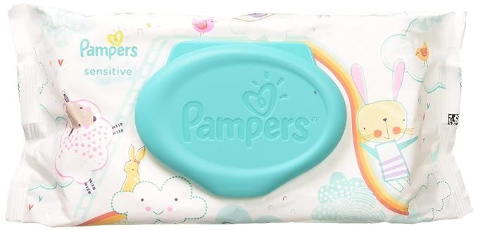Pampers Sensitive Wipes Travel Pack 56 Count (Pack of 6) | Amazon (US)