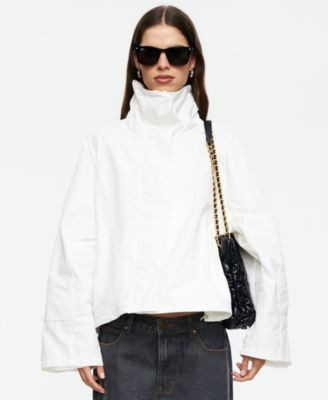 Lioness Women's Shoreline Windbreaker High Neck Jacket - Safari | Macy's