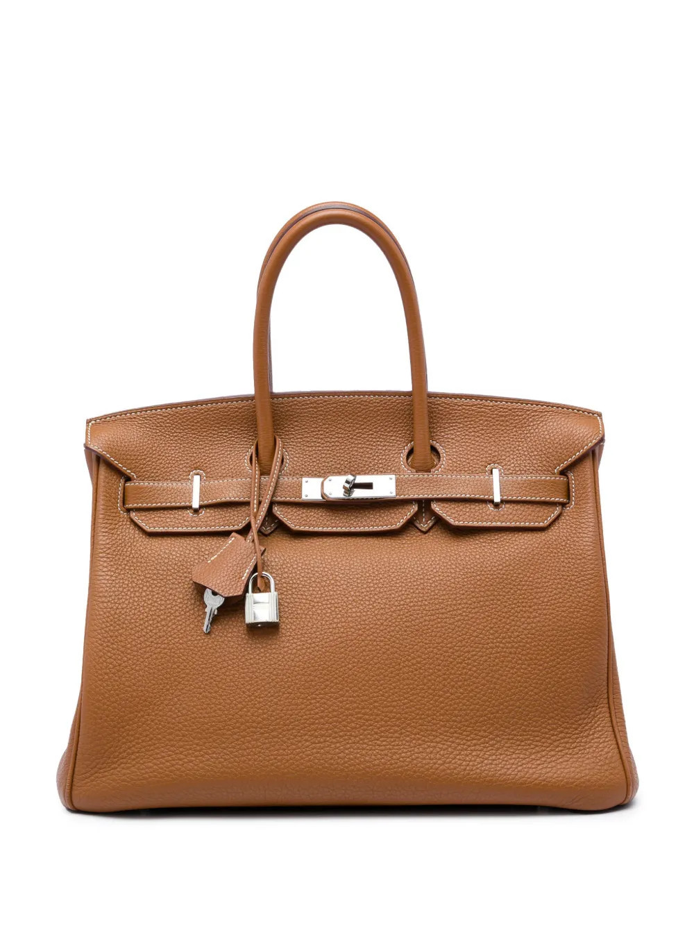 Hermès Pre-Owned 2012 Togo Birkin Retourne 35 handbag - Brown | Farfetch Global
