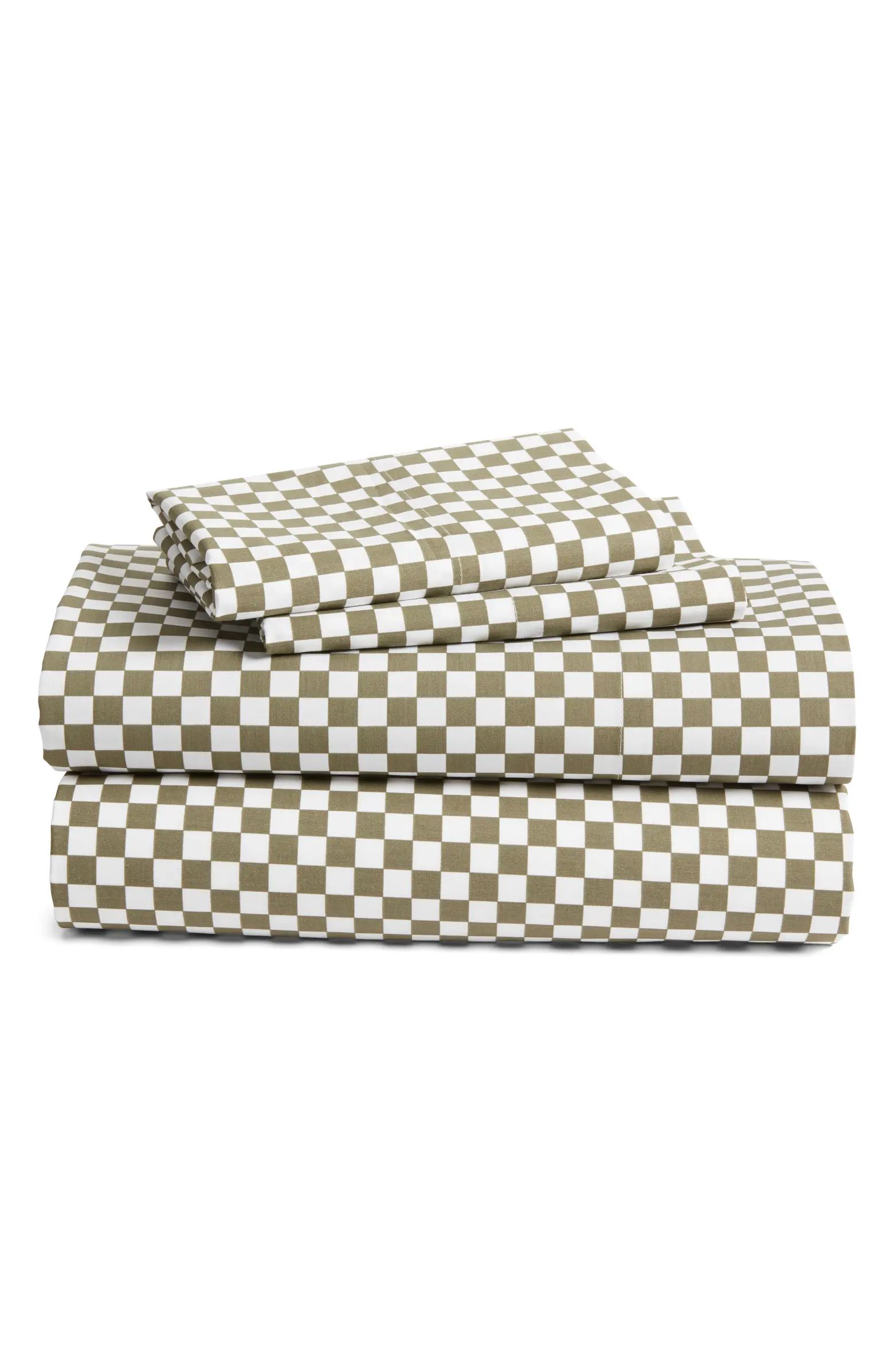 Checkerboard Cotton Percale Sheet Set | Nordstrom