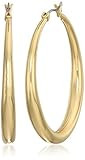 Amazon.com: Anne Klein Women's Goldtone Medium Tapered Hoop Earrings : Everything Else | Amazon (US)