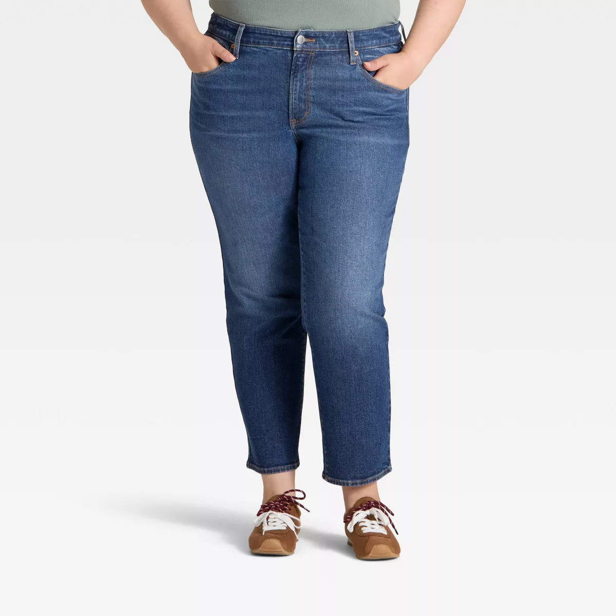Women's Mid-Rise 80's Slim Straight Ankle Jeans - Universal Thread™ | Target